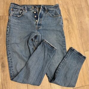 Levi's Blue 501 Skinny Jeans